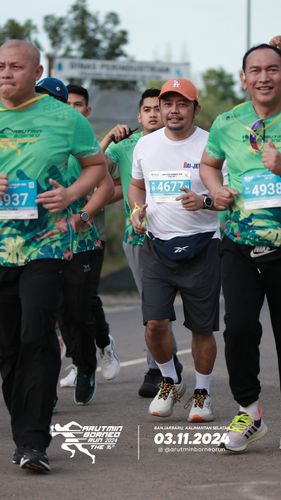 Race photo from Arutmin Borneo Run 2024