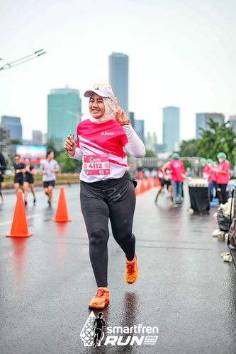 Race photo from Smartfren Run 2024