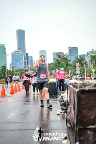 Race photo from Smartfren Run 2024