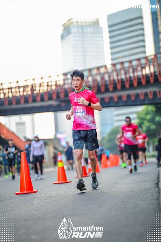 Race photo from Smartfren Run 2025 