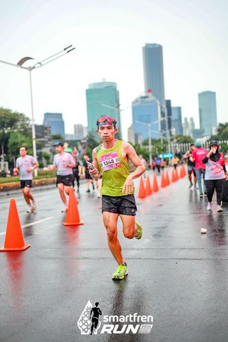 Race photo from Smartfren Run 2024