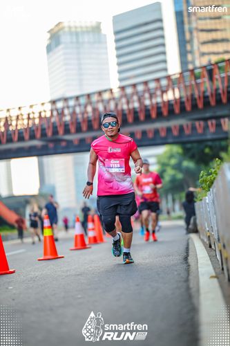 Race photo from Smartfren Run 2025 