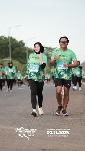 Race photo from Arutmin Borneo Run 2024