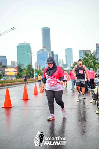 Race photo from Smartfren Run 2024