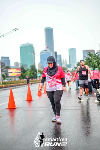 Race photo from Smartfren Run 2024