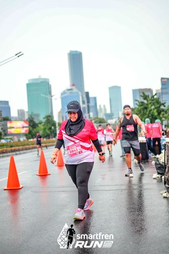 Race photo from Smartfren Run 2024