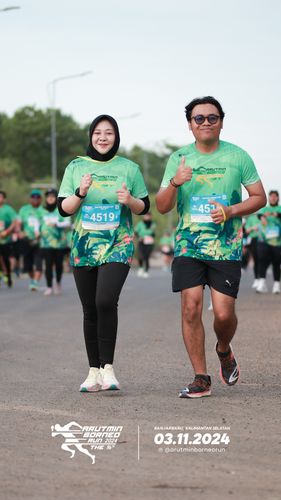 Race photo from Arutmin Borneo Run 2024