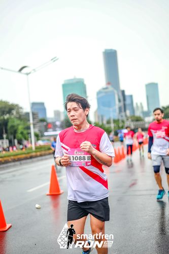 Race photo from Smartfren Run 2024