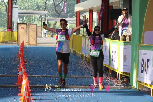 Race photo from BAF LIONS RUN 2024