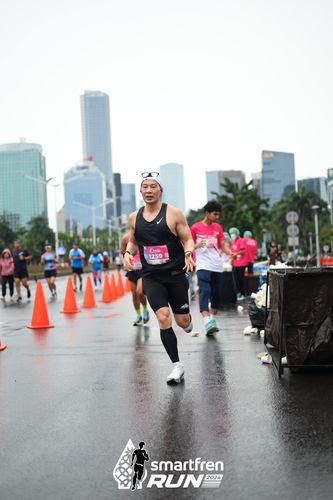 Race photo from Smartfren Run 2024