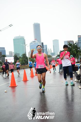 Race photo from Smartfren Run 2024