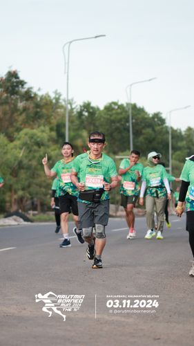 Race photo from Arutmin Borneo Run 2024