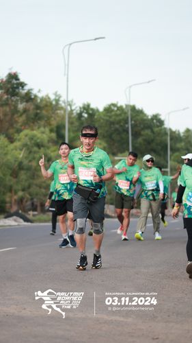 Race photo from Arutmin Borneo Run 2024