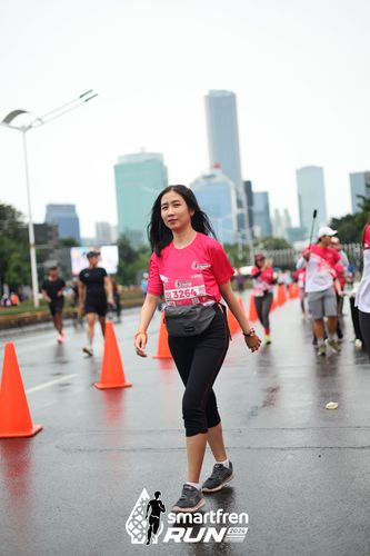 Race photo from Smartfren Run 2024