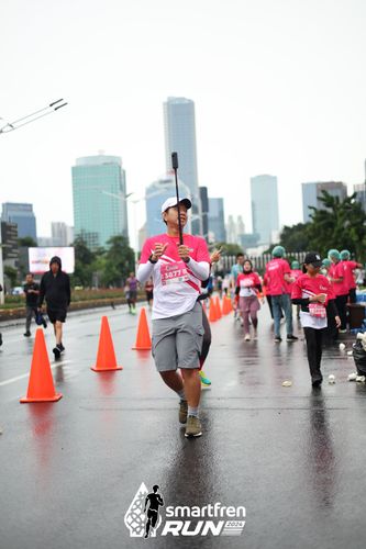Race photo from Smartfren Run 2024