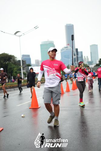 Race photo from Smartfren Run 2024