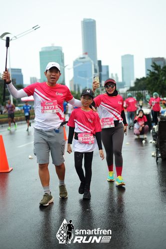 Race photo from Smartfren Run 2024