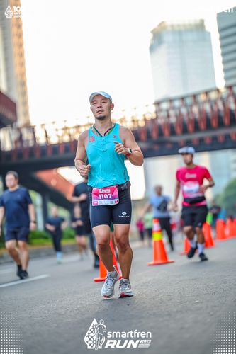 Race photo from Smartfren Run 2025 