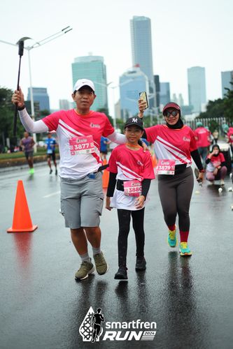Race photo from Smartfren Run 2024