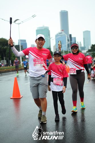 Race photo from Smartfren Run 2024