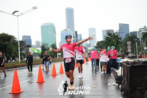 Race photo from Smartfren Run 2024