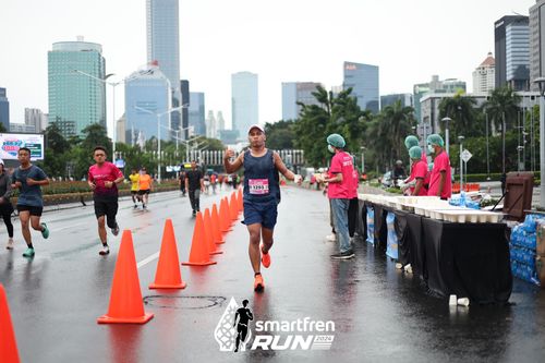 Race photo from Smartfren Run 2024