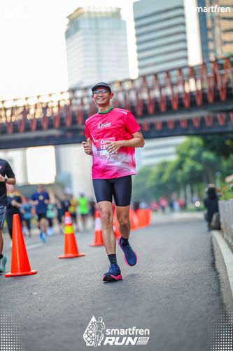 Race photo from Smartfren Run 2025 