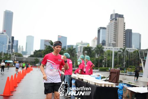 Race photo from Smartfren Run 2024