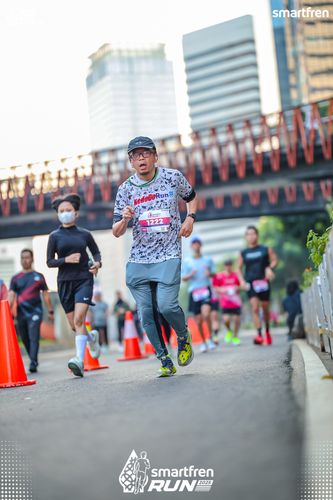 Race photo from Smartfren Run 2025 