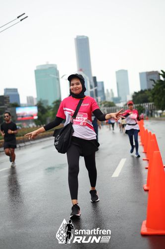 Race photo from Smartfren Run 2024