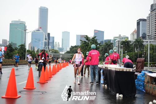 Race photo from Smartfren Run 2024