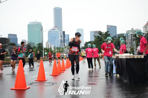 Race photo from Smartfren Run 2024