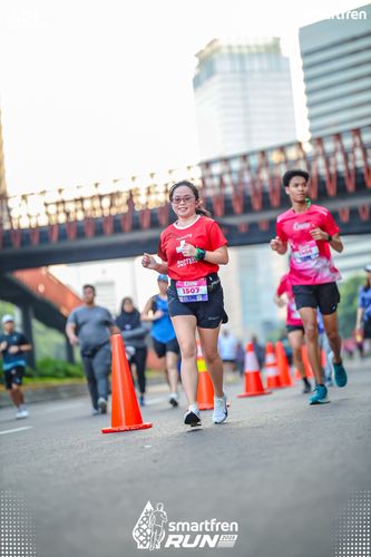 Race photo from Smartfren Run 2025 