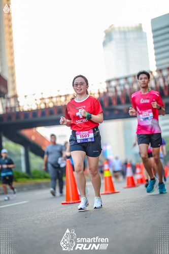 Race photo from Smartfren Run 2025 