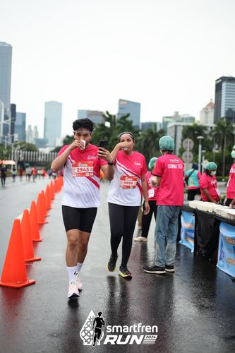 Race photo from Smartfren Run 2024