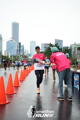 Race photo from Smartfren Run 2024