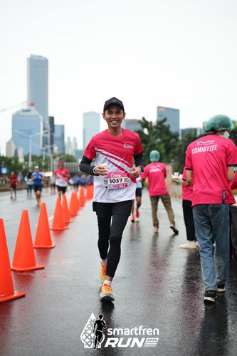 Race photo from Smartfren Run 2024