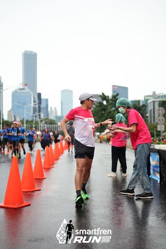 Race photo from Smartfren Run 2024