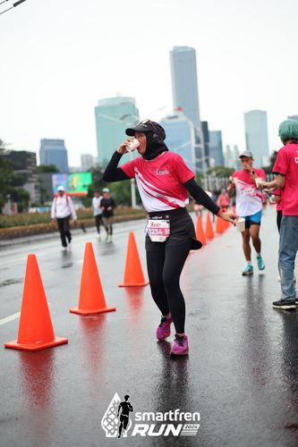 Race photo from Smartfren Run 2024