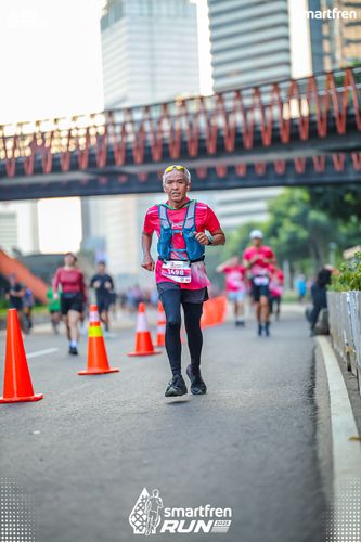 Race photo from Smartfren Run 2025 