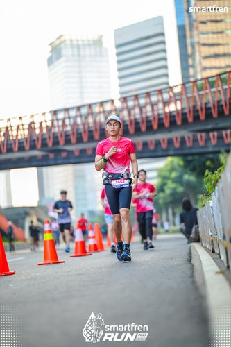 Race photo from Smartfren Run 2025 