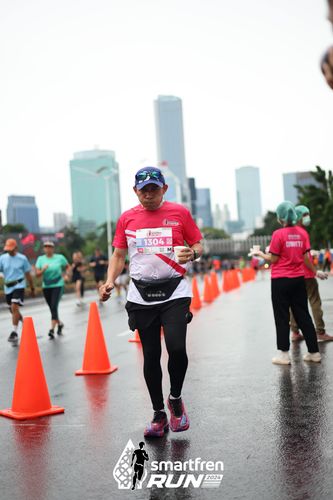 Race photo from Smartfren Run 2024