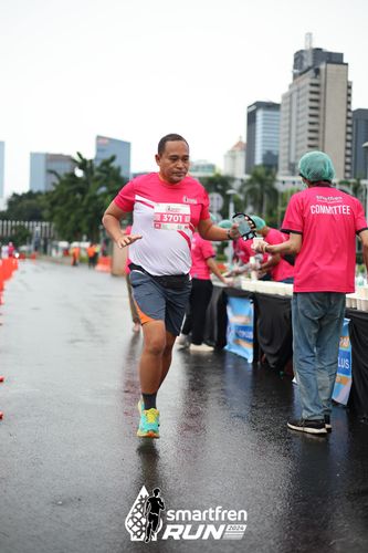 Race photo from Smartfren Run 2024