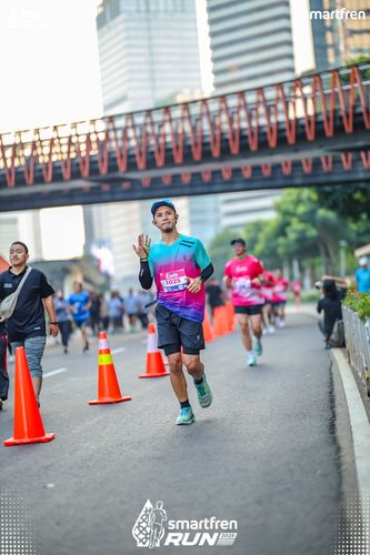 Race photo from Smartfren Run 2025 