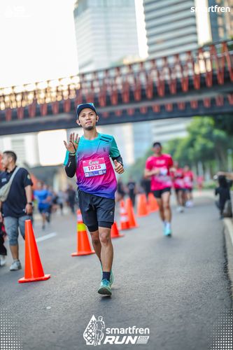 Race photo from Smartfren Run 2025 
