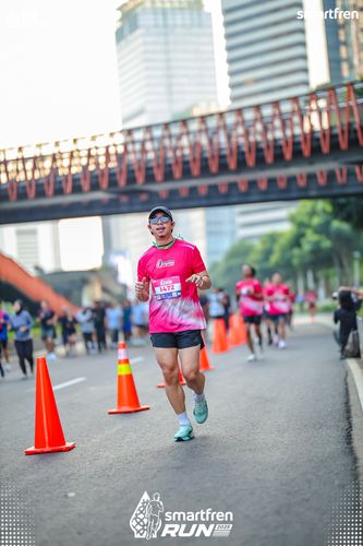 Race photo from Smartfren Run 2025 