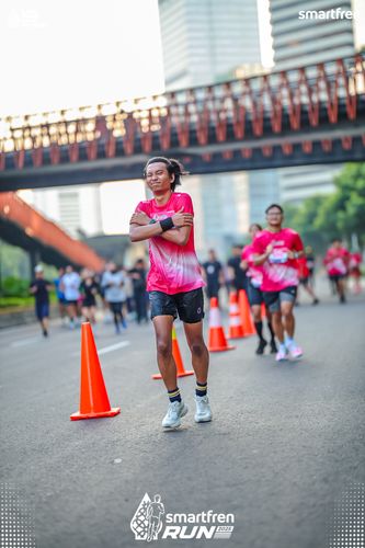 Race photo from Smartfren Run 2025 
