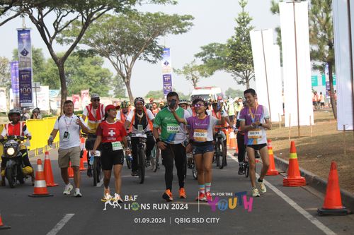 Race photo from BAF LIONS RUN 2024