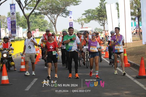 Race photo from BAF LIONS RUN 2024