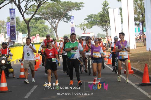 Race photo from BAF LIONS RUN 2024